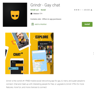 grindr app rating by google play