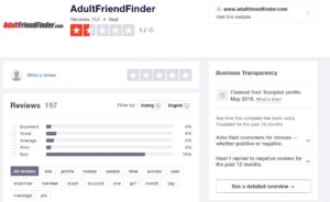 adultfriendfinder trustpilot review