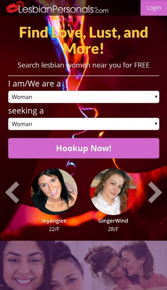 LesbianPersonals signing up